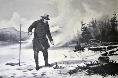 Currier & Ives Illustration 19th Century. American Winter Sports by N. and Ives, J.M. Currier